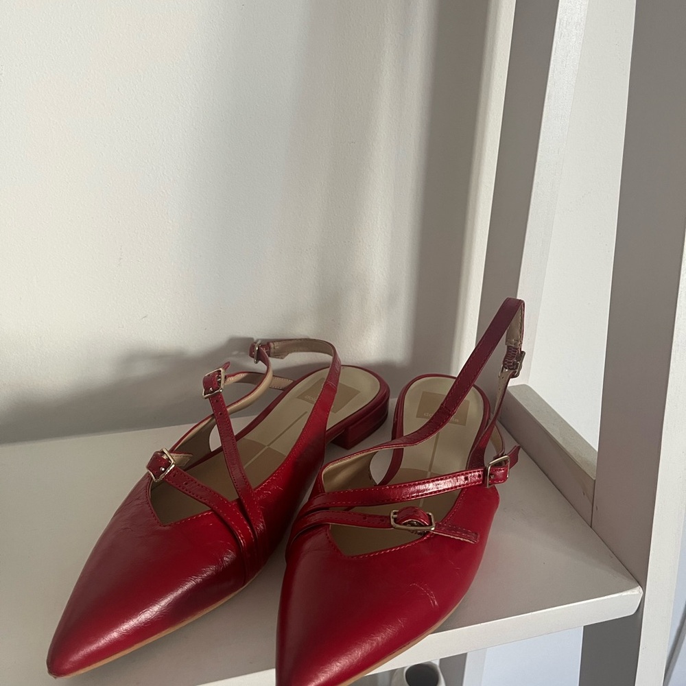 Dolce Vita Red Slingback Flats